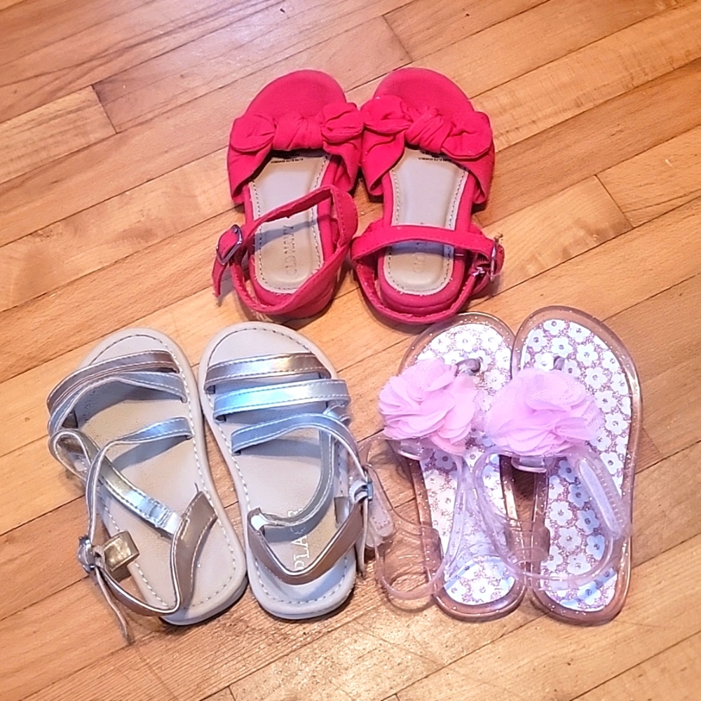 Toddler girl size 7 sandal lot